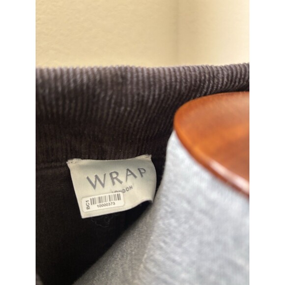 Wrap London Women's Size 10 Charcoal Gray High Neck Corduroy Dress - Picture 7 of 8
